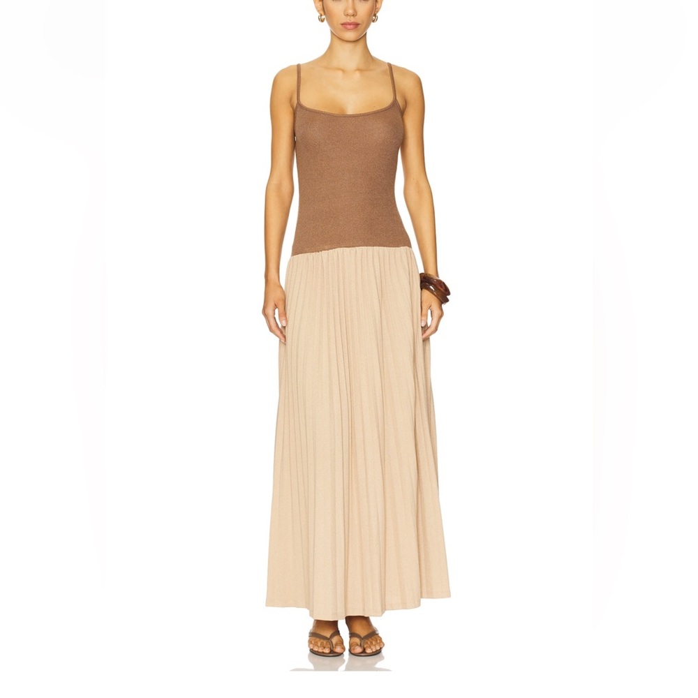 Lioness Tan chocolate maxi dress